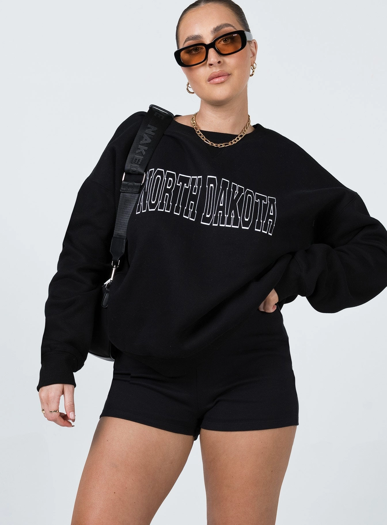 Bailey Bike Short Black Reflective Trim Detail