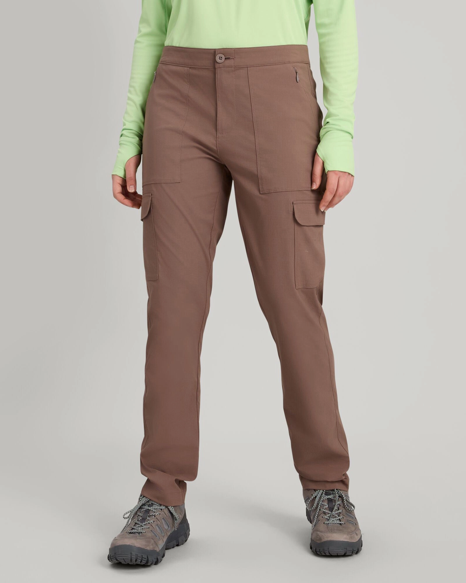 Women's Miro Pants - Taupe Roomy Fit Durable Stitching