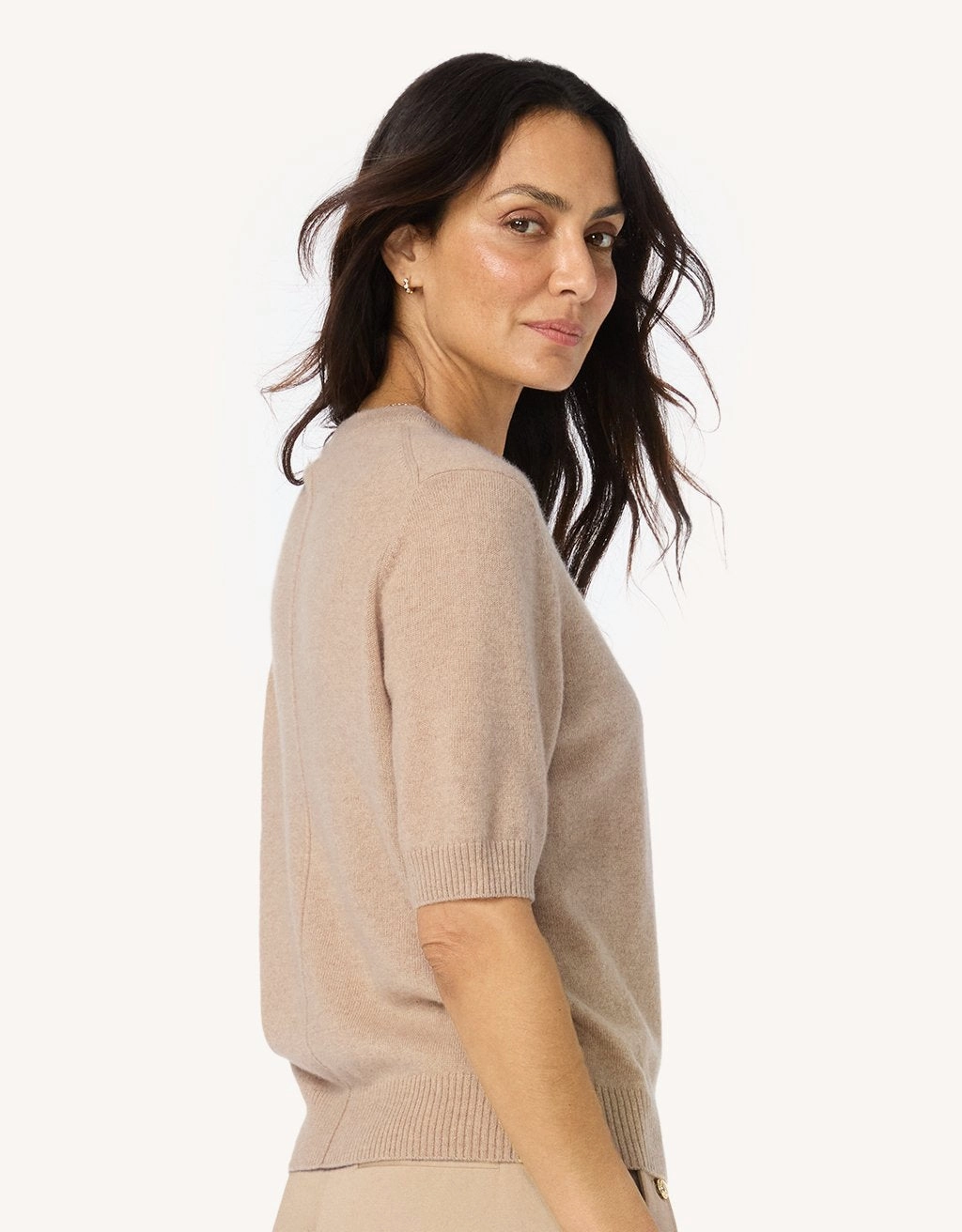 Unsubscribed Everyday-Weight Cashmere Tee Thermal Insulation Technology Trendy Design