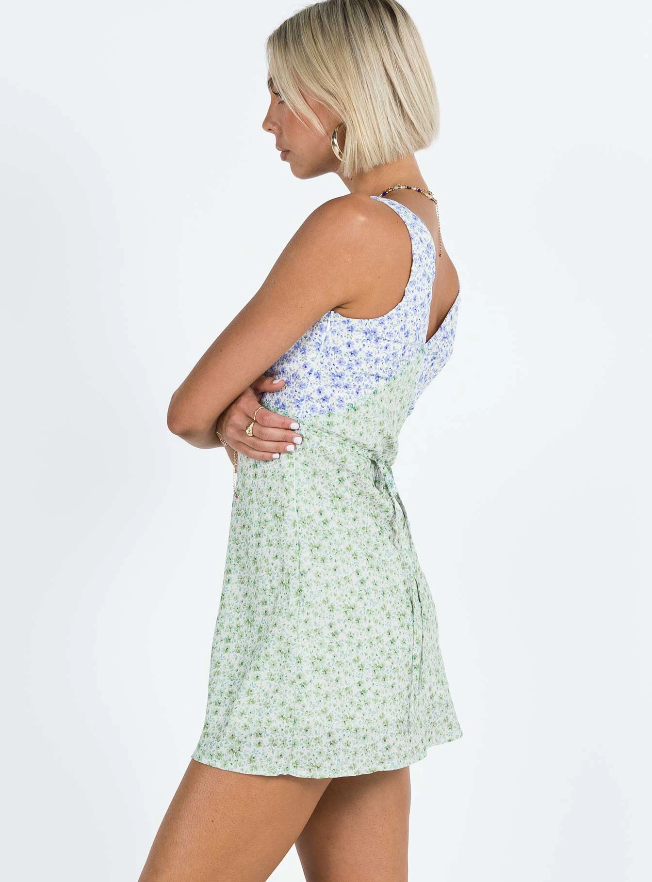 Nellie Mini Dress Two Tone Multi Perfectly Fit Look Clean Comfort