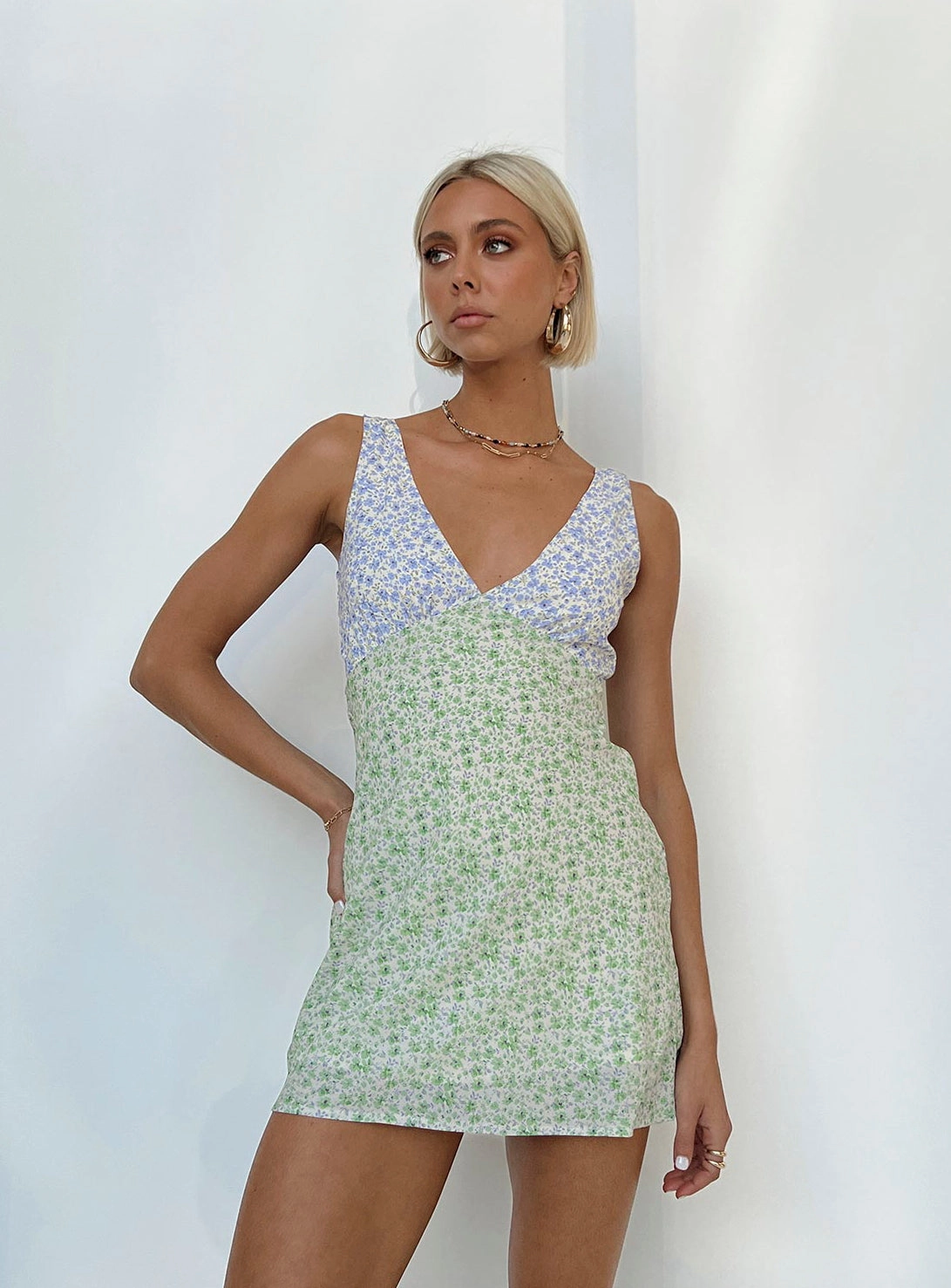 Charming Fit Nellie Mini Dress Two Tone Multi