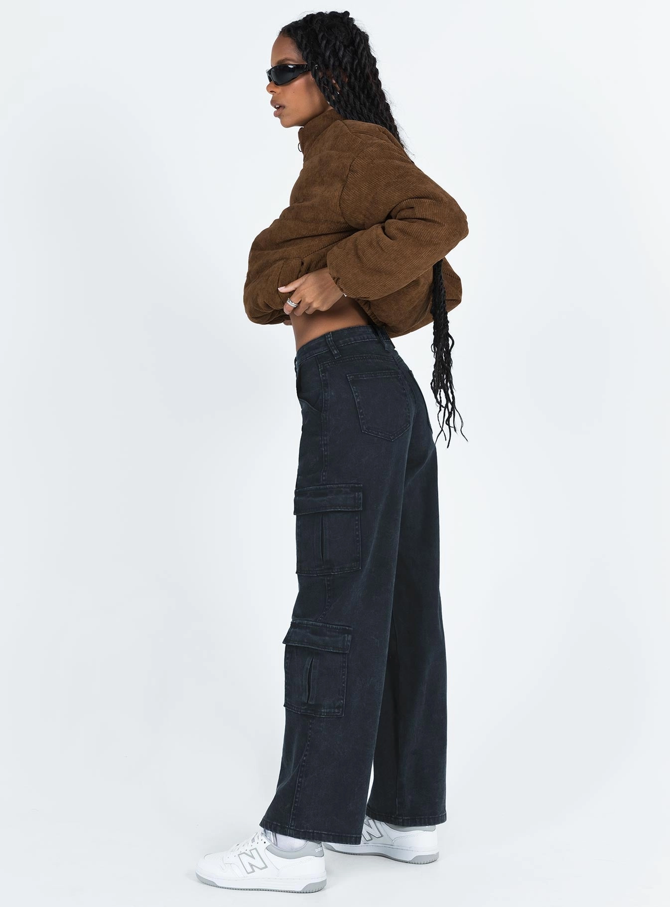 Casual Smart Casual Unisex Wear Nosita Cargo Jeans Black