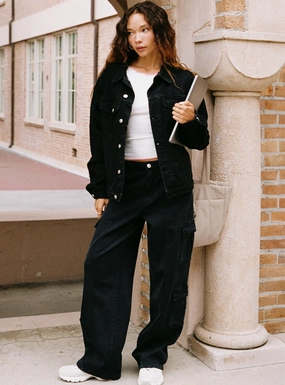 All Style Fit Stretch Enhanced Mobility Nosita Cargo Jeans Black
