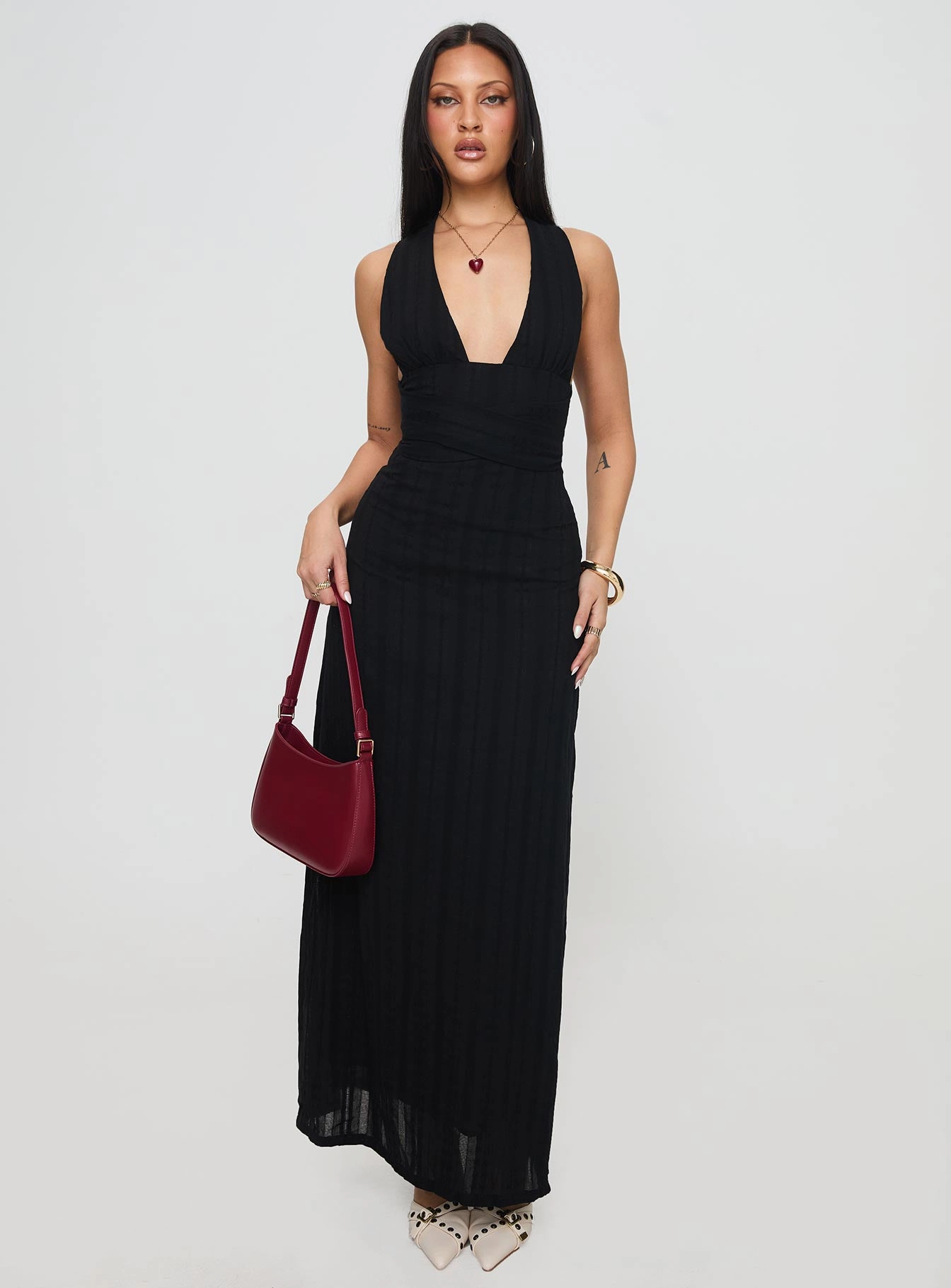 Stylish Mood Bless Glow Alsace Maxi Dress Black