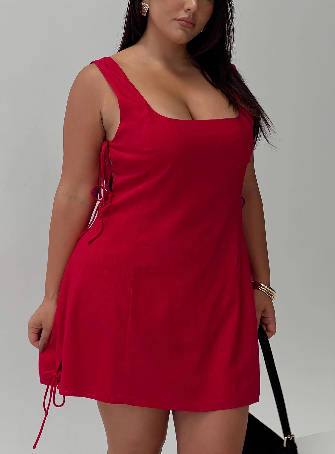 Play It Again Mini Dress Red Curve Stylish Appeal Kind Light