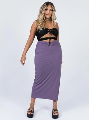Baseline Maxi Skirt Purple Breezy Style