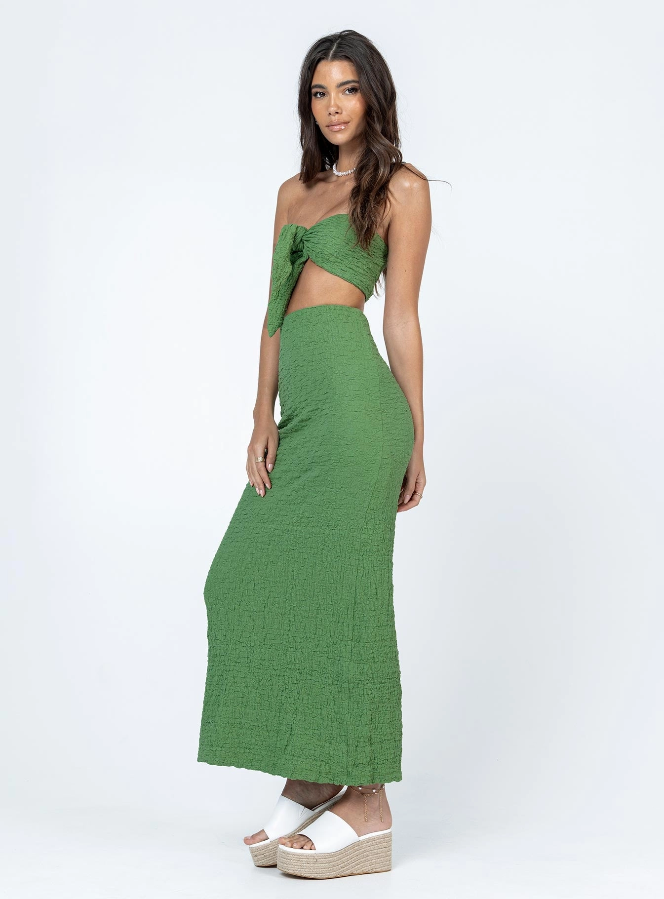 Matilda Maxi Set Green Cozy Vibes Custom made