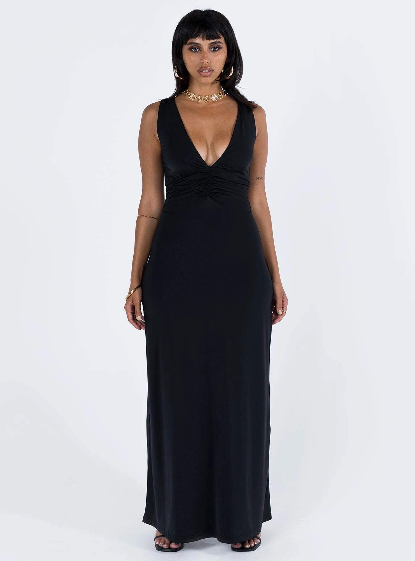 Casual Core Vibrant evening gown Ellia Maxi Dress Black