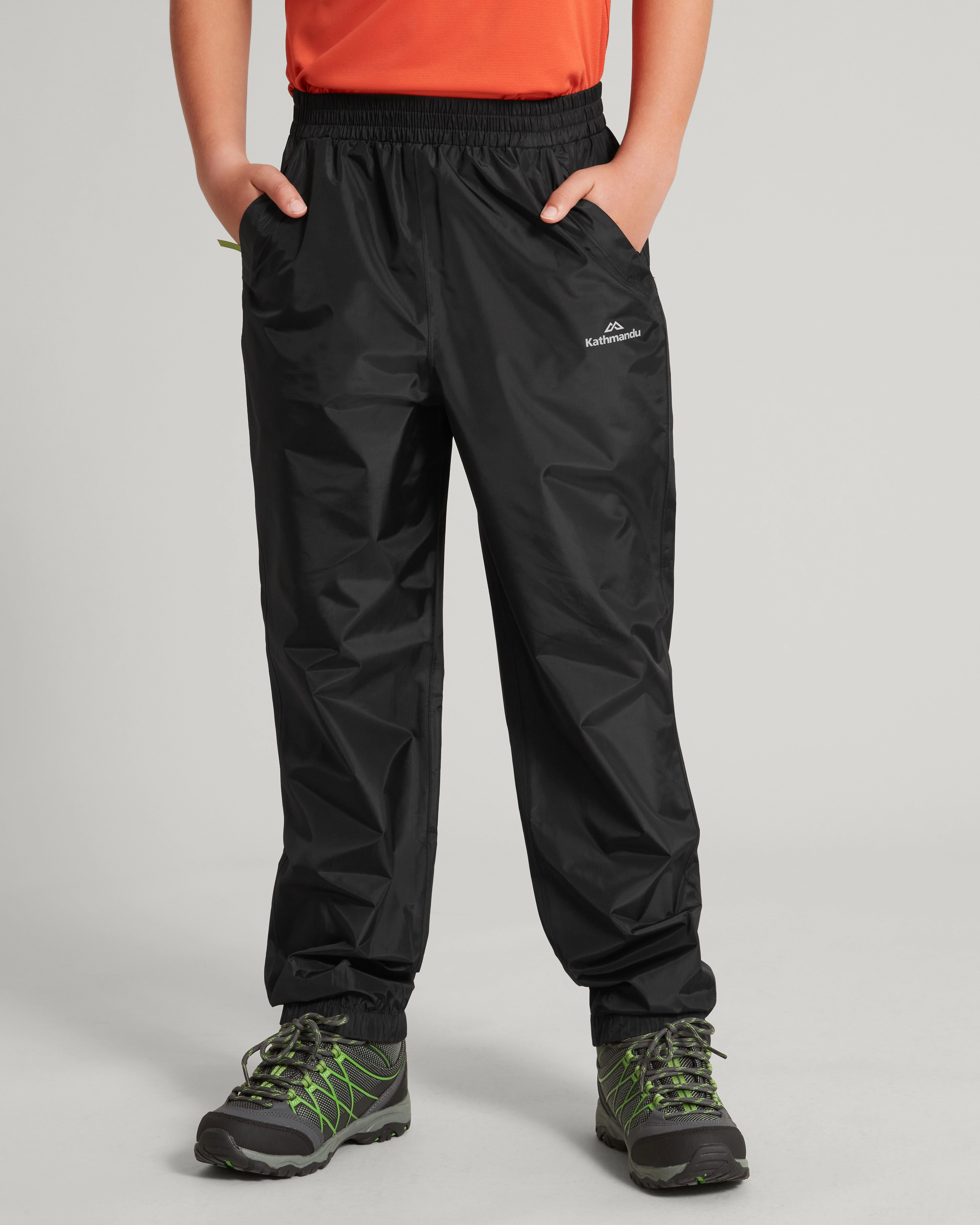 Pocket-it 2-layer Rain Pants - Black Outdoor Flex Non Restrictive Cut
