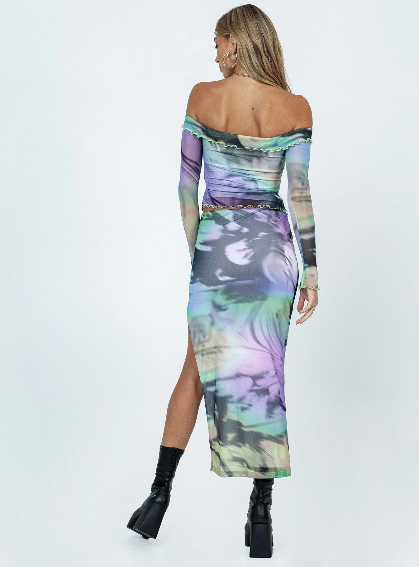 Timeless Trend Great Delusions Maxi Skirt Multi