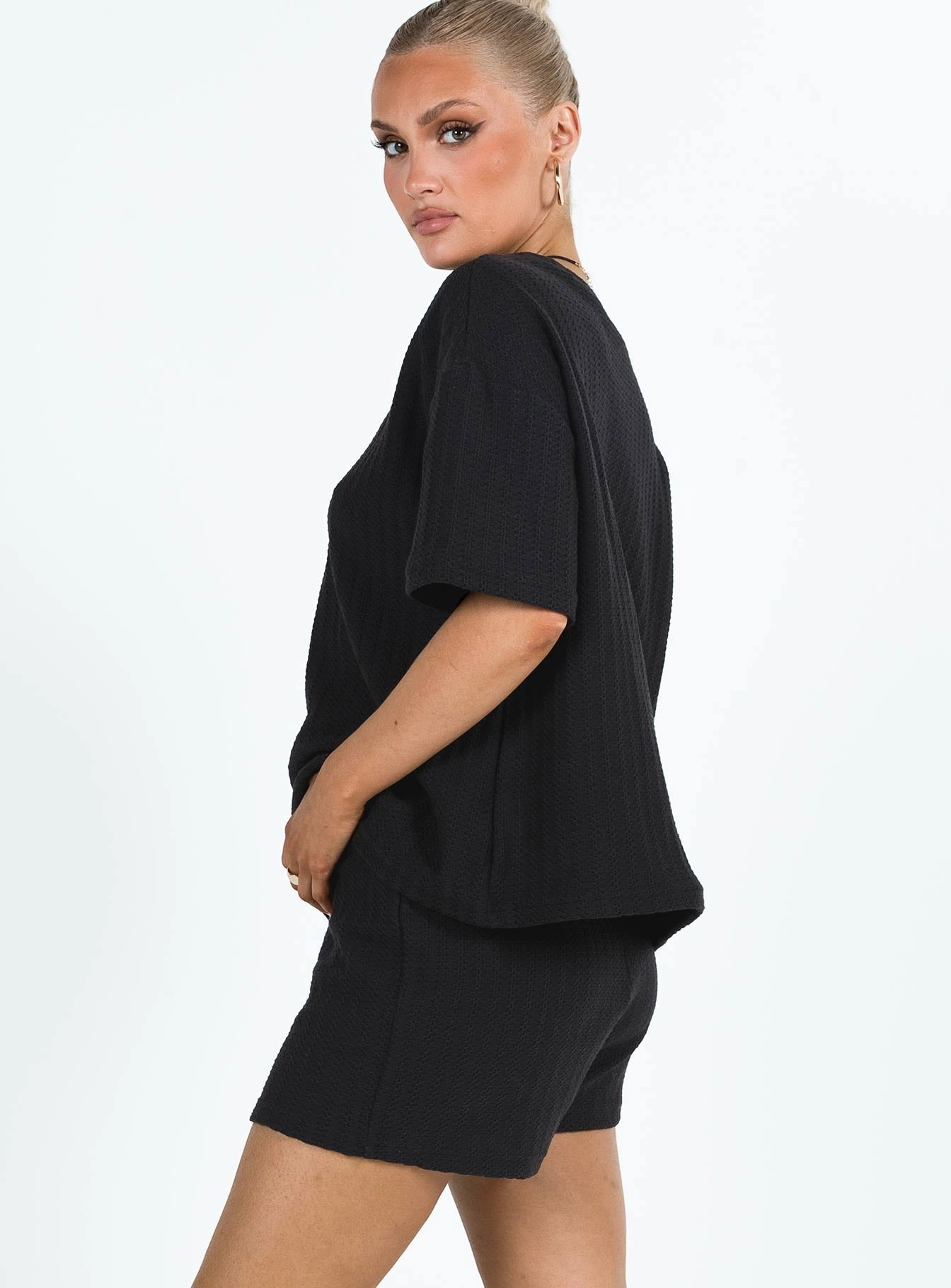 Versatile Look Cammie Knit Set Black
