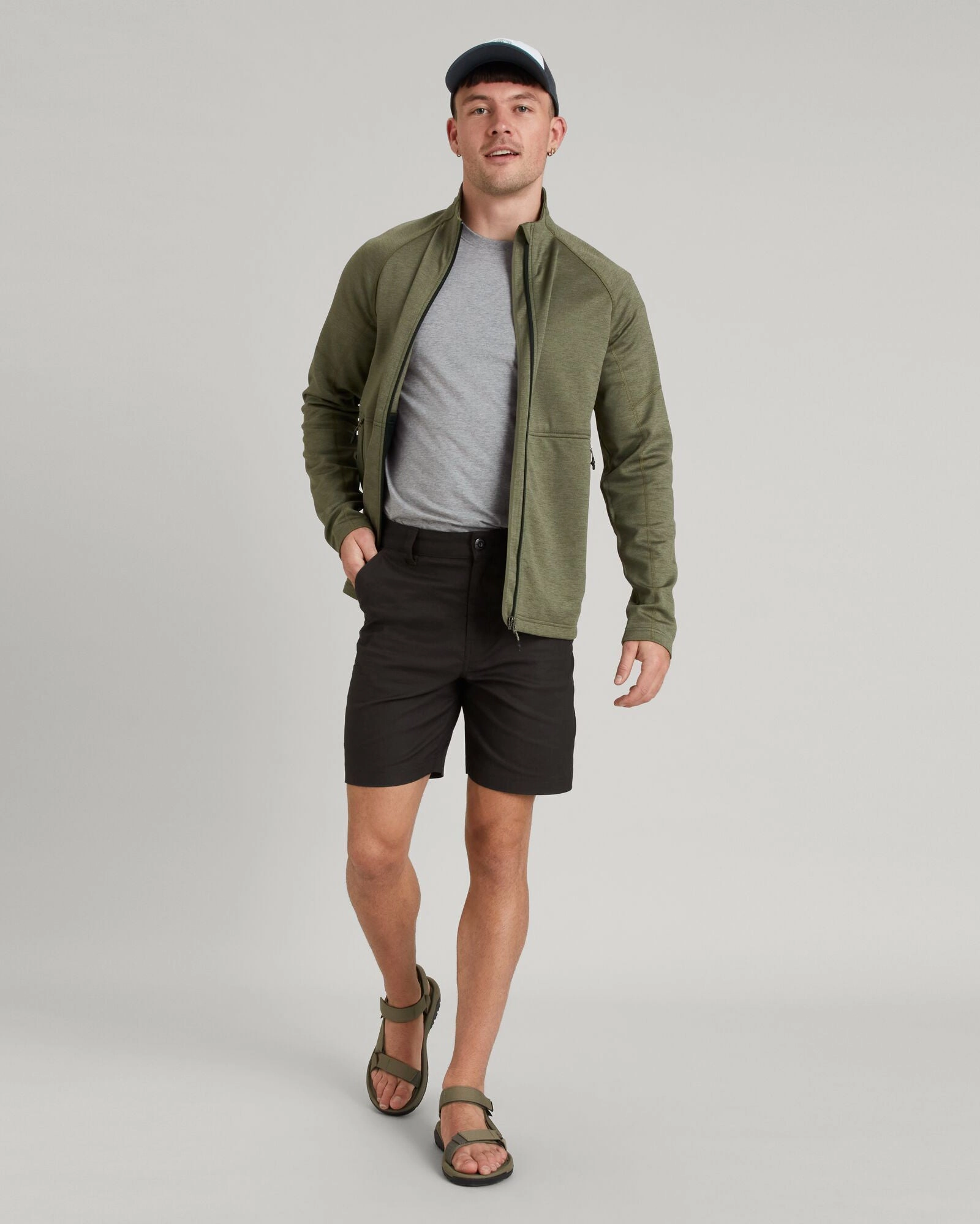 Men's Vander LT Shorts - Dark Moss Travel Style