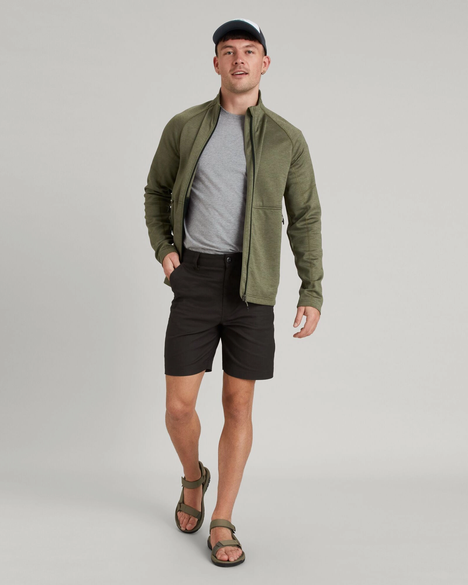 Easy Movement Fit checked shorts Men's Vander LT Shorts - Dark Moss