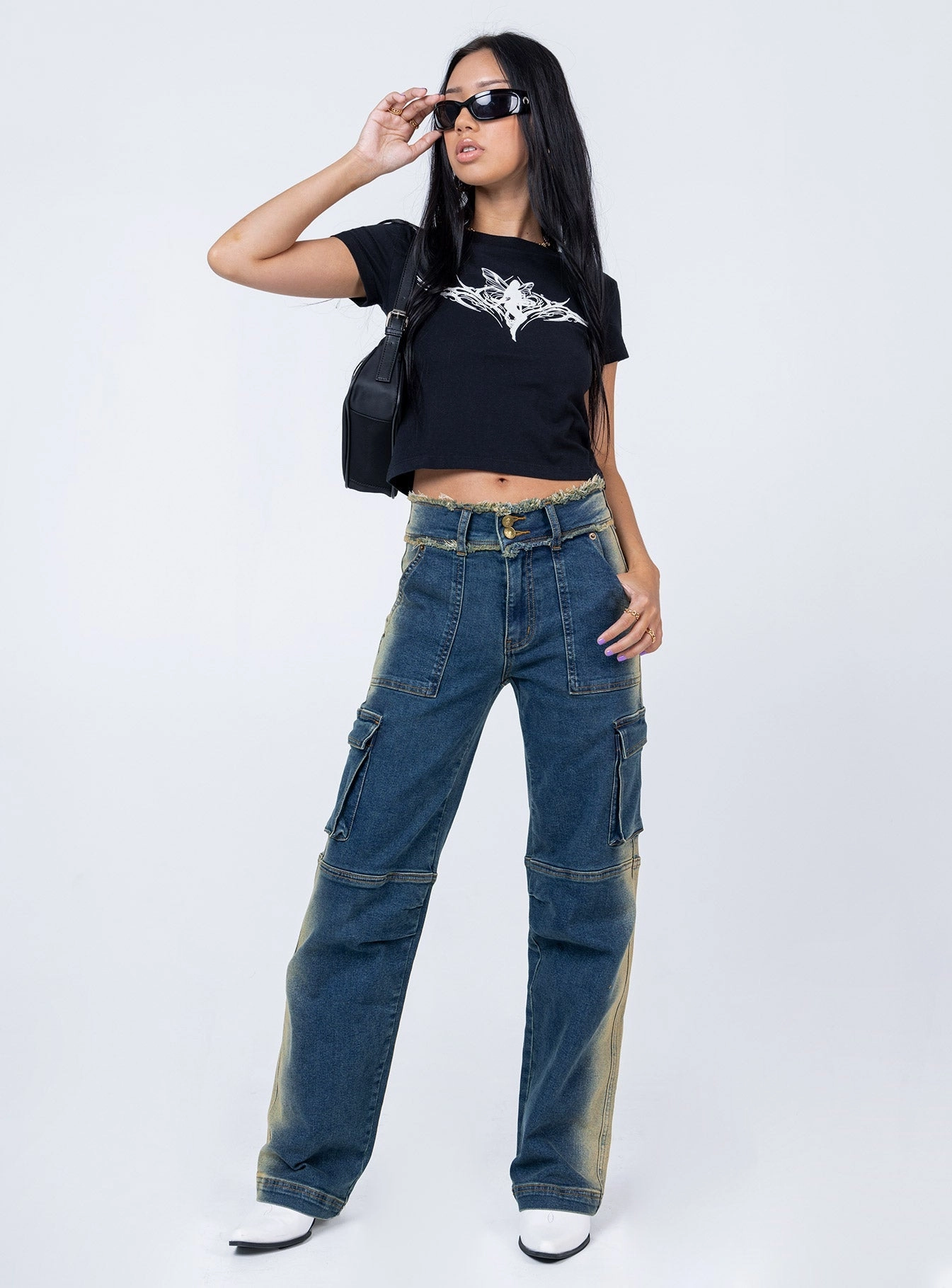 Pre Show Denim Jeans Mid Blue Casual Luxury Winter Warmth Everyday Confidence