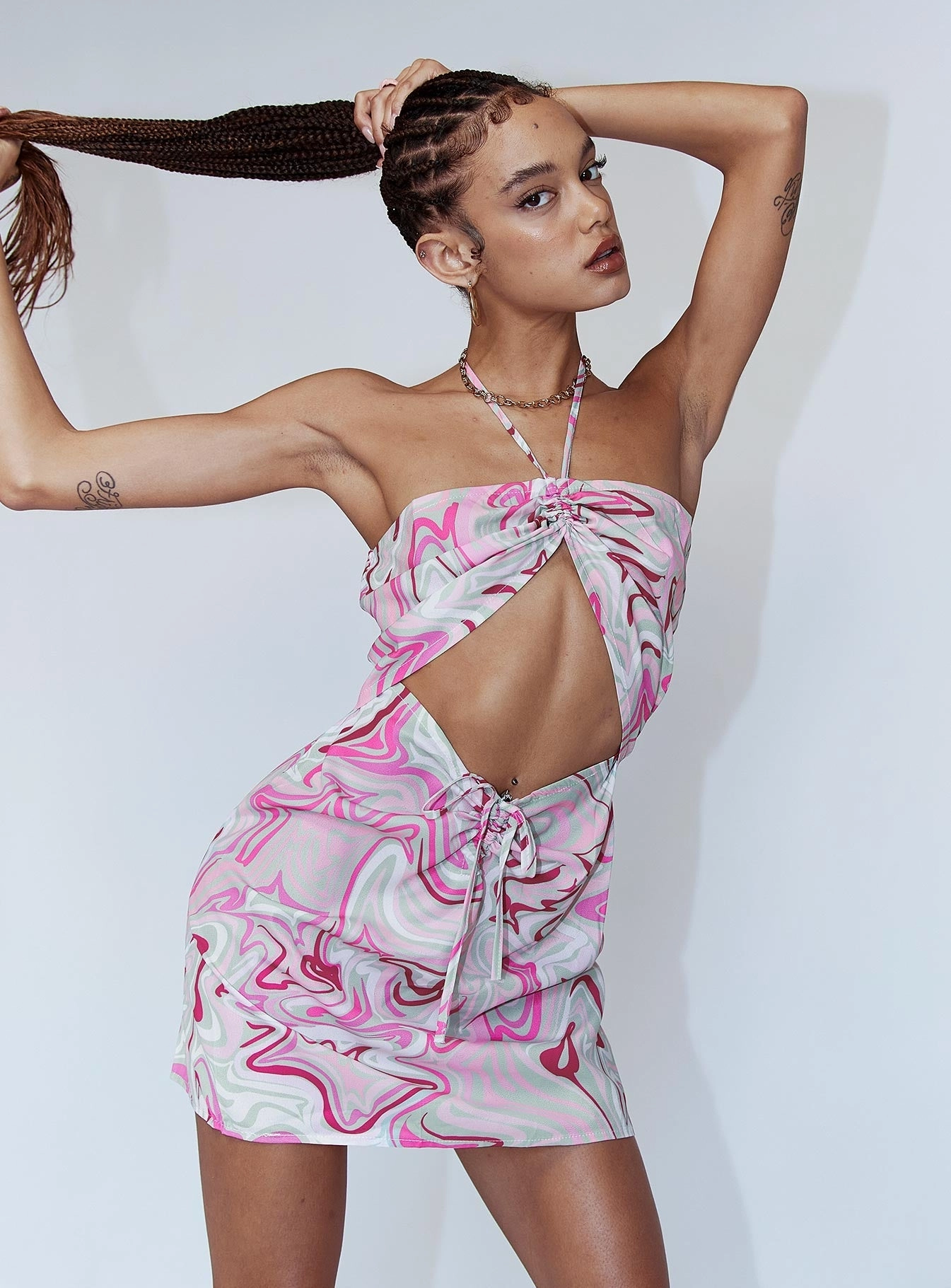 Dixie Mini Dress Pink Chill Edge