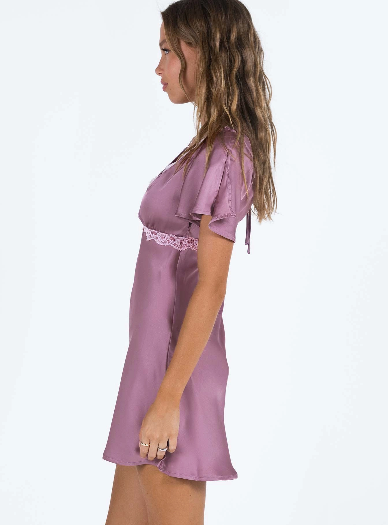 Jaron Mini Dress Mauve Smart Layer Warm Soft