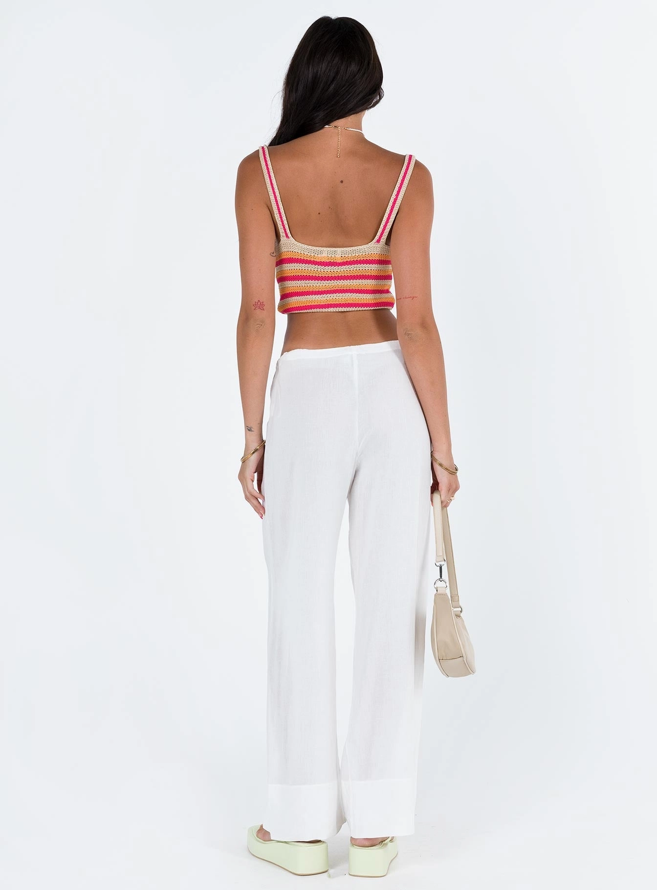 Timeless Wear Euro Dreaming Palazzo Pants White