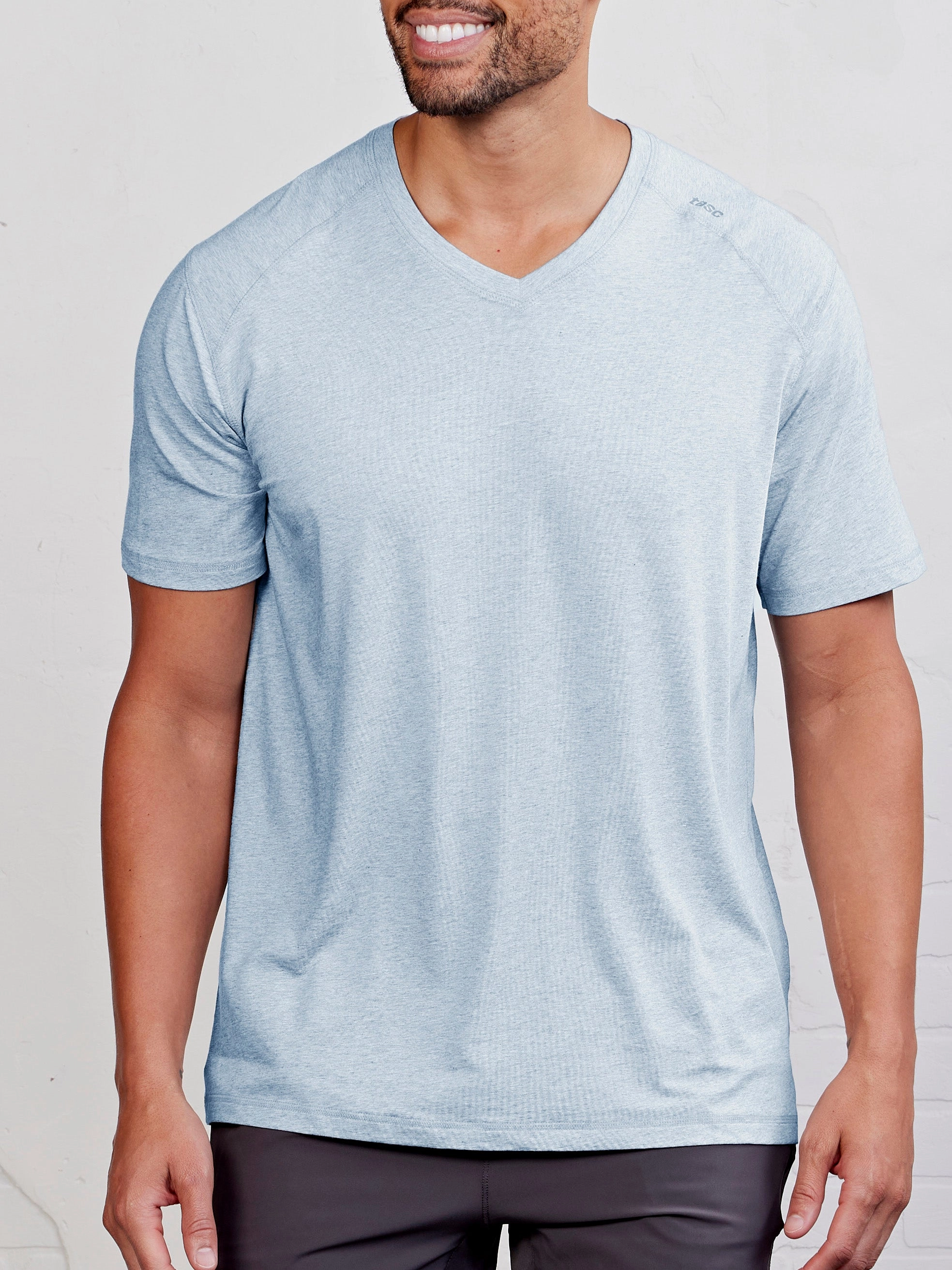 Simple Yet Elegant Versatile Layering Piece Carrollton Fitness V-Neck T-Shirt