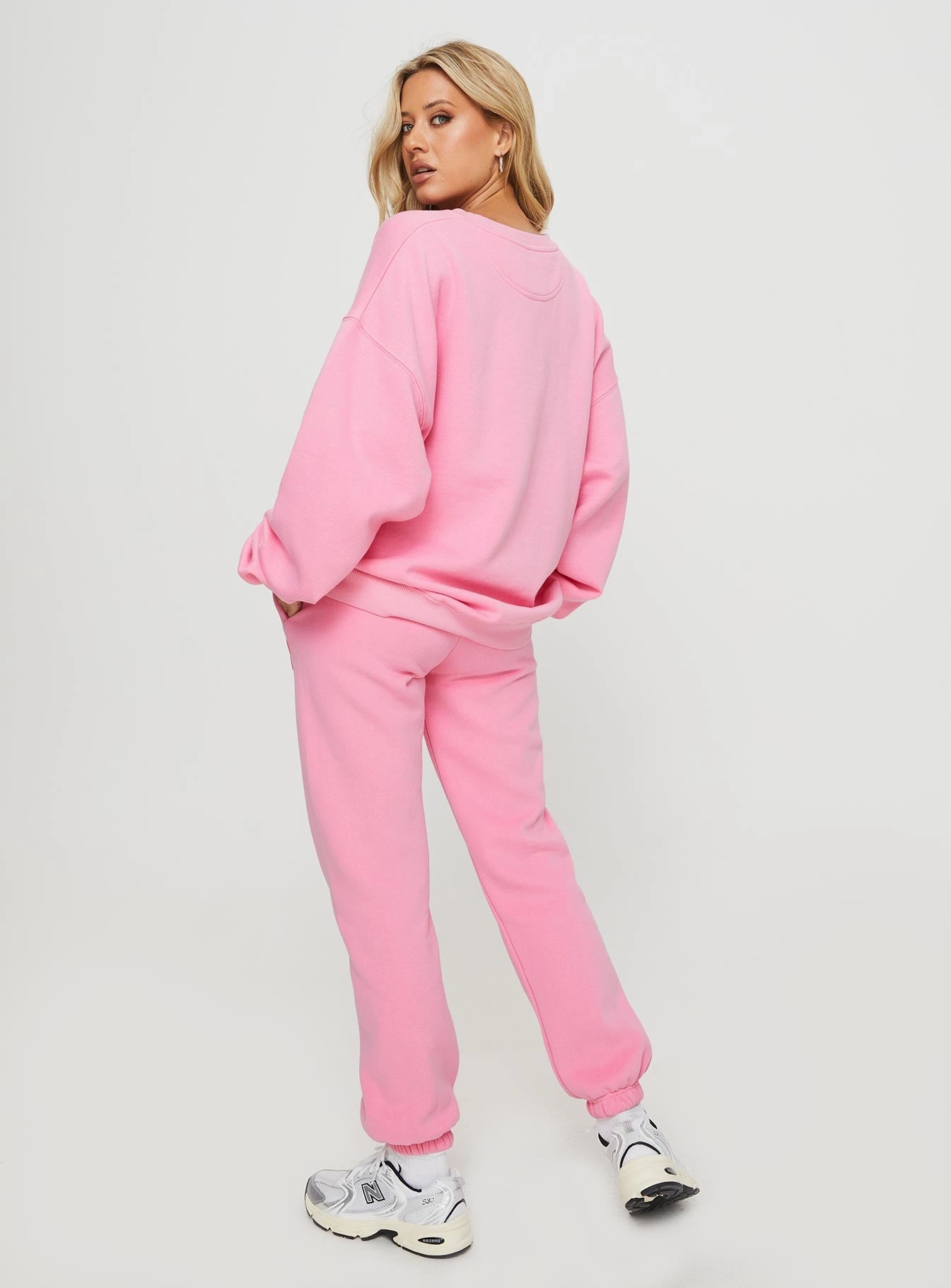 Practical Wear Breathable Base Princess Polly Track Pants Squiggle Text Watermelon Pink / Rose