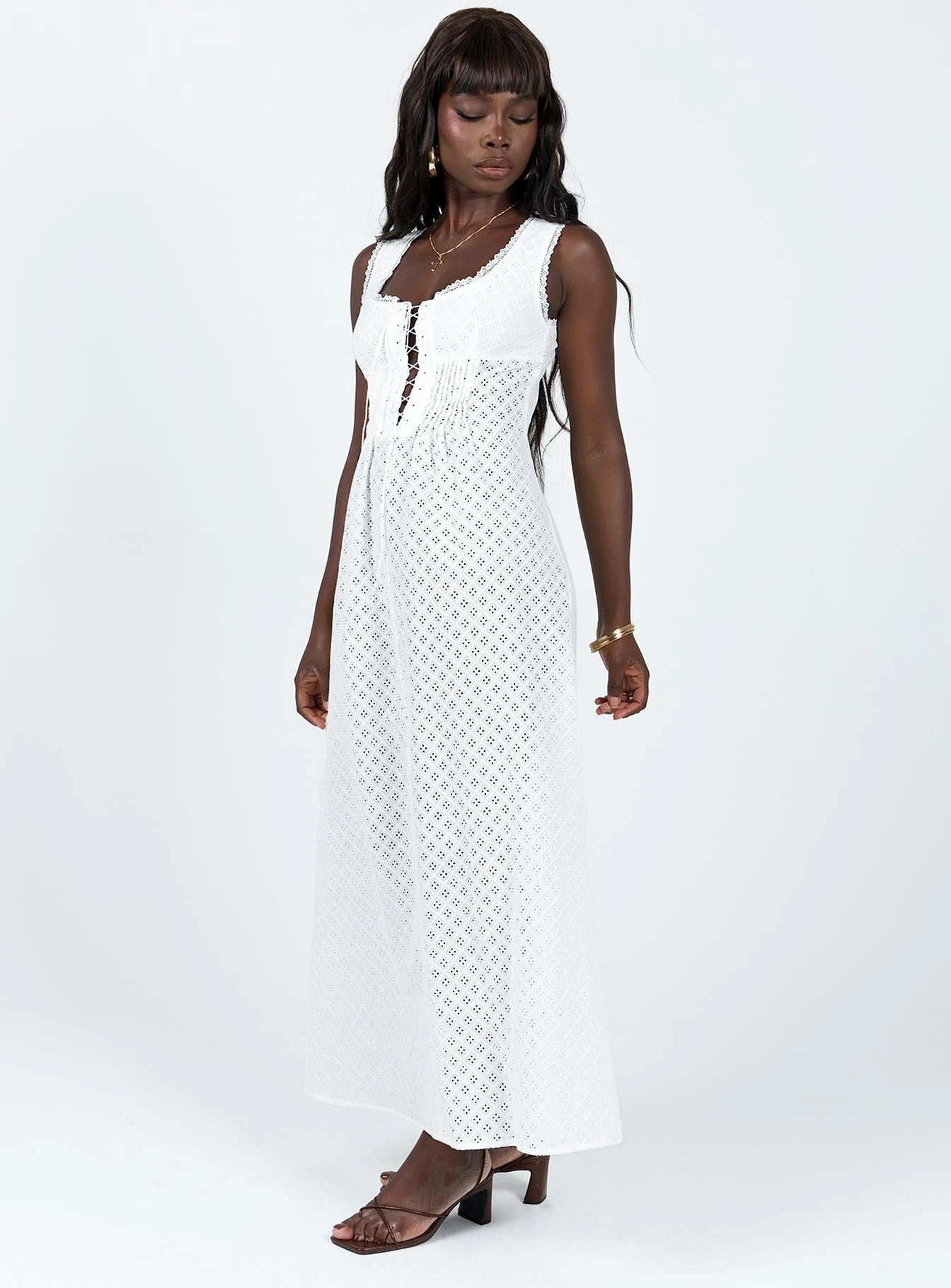 All Purpose Beach Walk Eason Maxi Dress White
