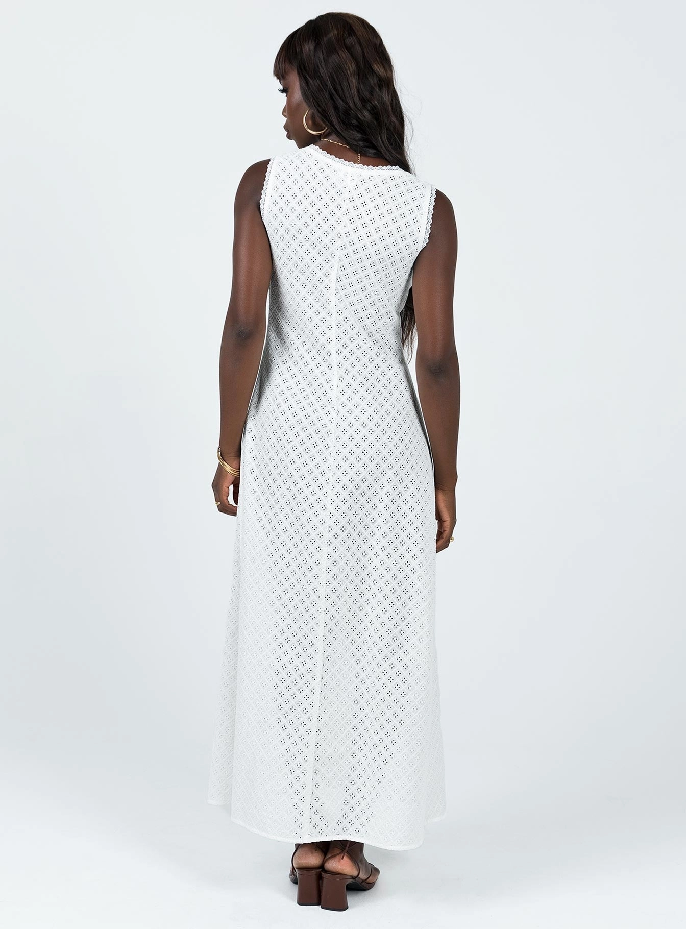 Eason Maxi Dress White Glam Touch