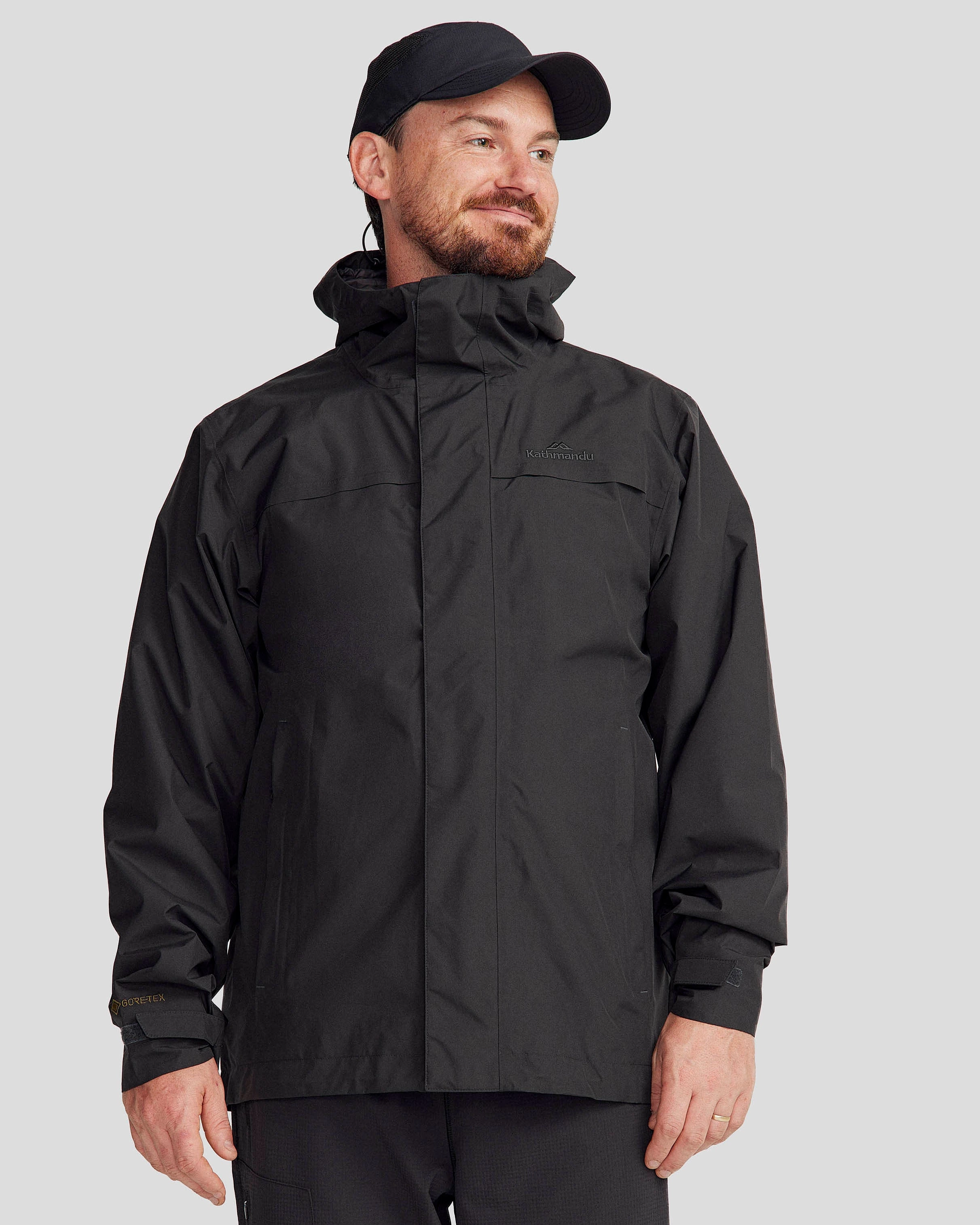 Men's Bealey 2L GORE-TEX? Rain Jacket - Black Stingray Eco Friendly Fabric Seam Sealed Construction