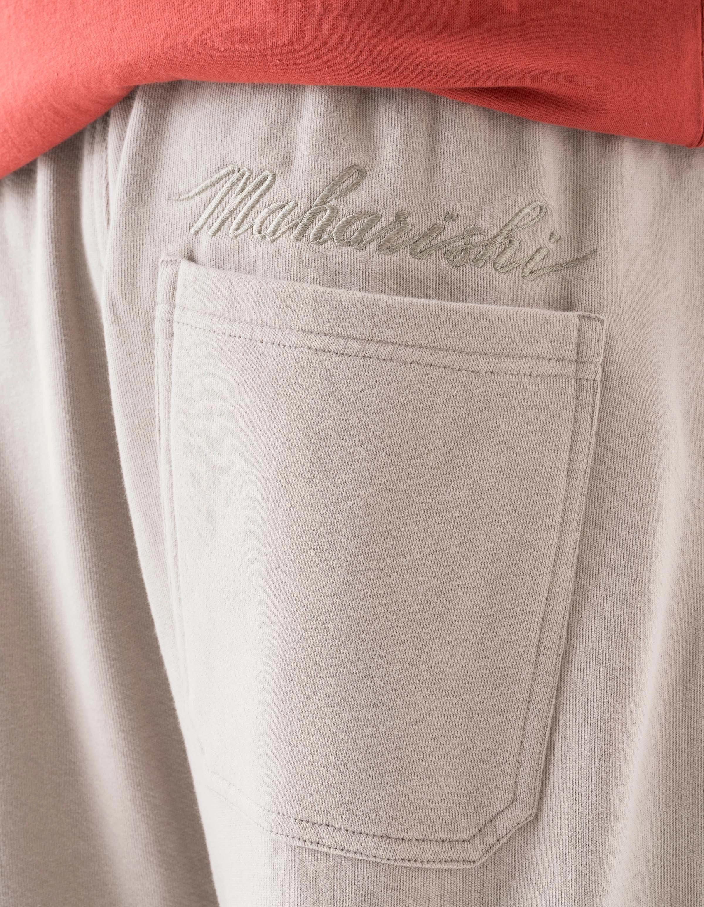 4623 Maharishi Organic Sweatpants Taupe SustainableManufacturing