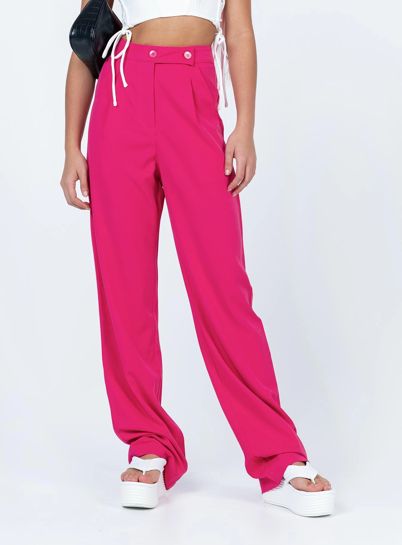 Elastic waist Lottie Pants Pink