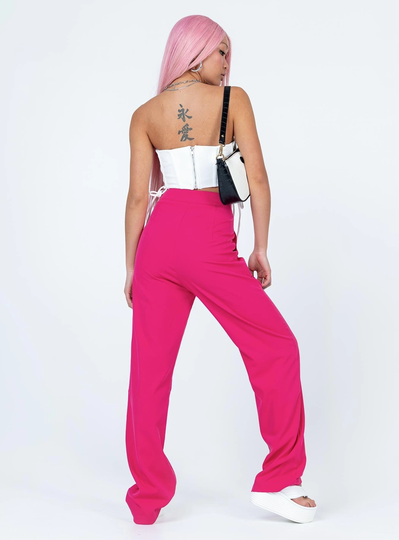 Lottie Pants Pink Perfect Length