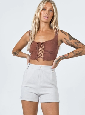 Balanced Design Flexible Gusset Design Jasyra Shorts Grey