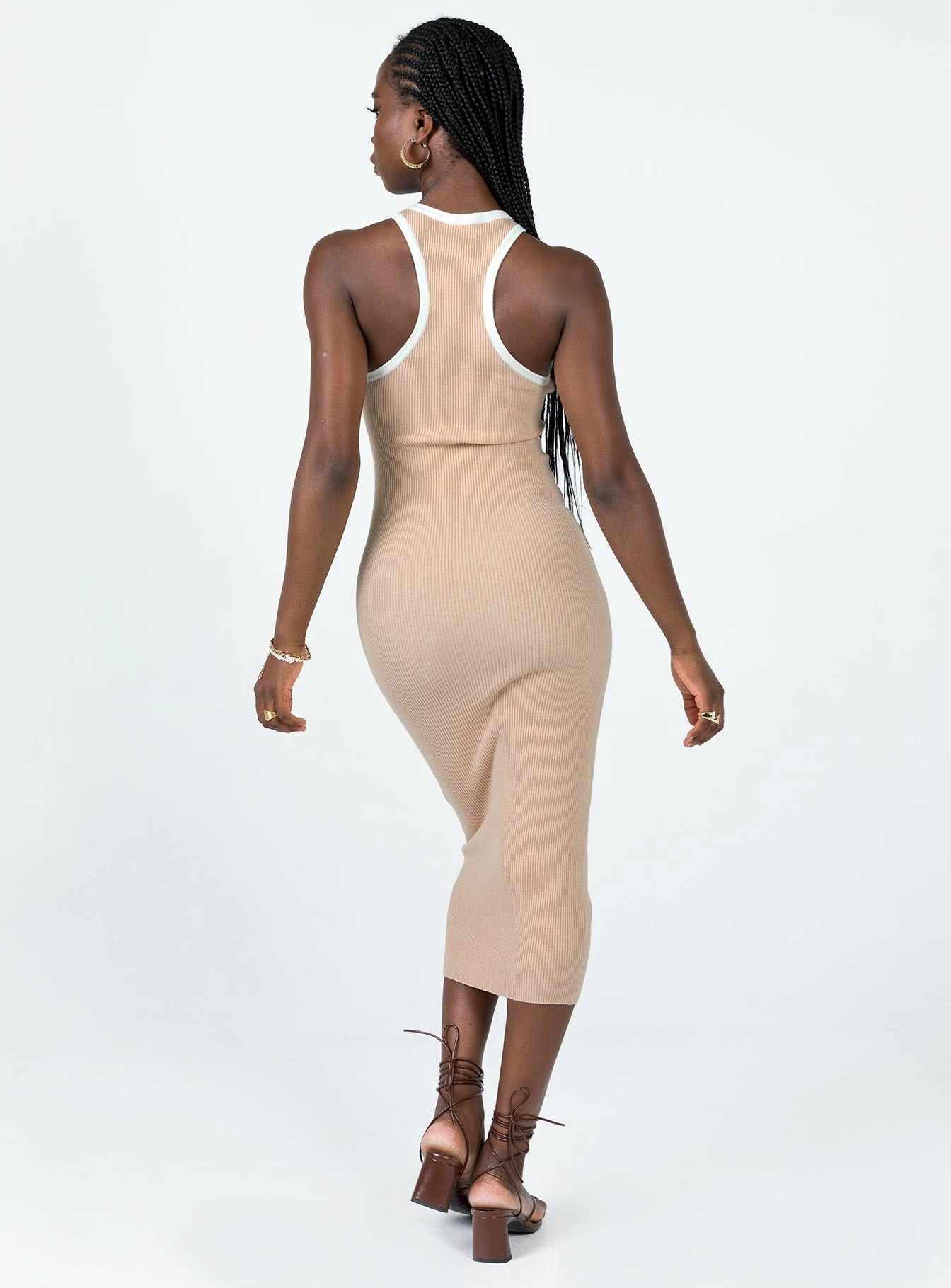 Raimond Midi Dress Beige Art-Gallery