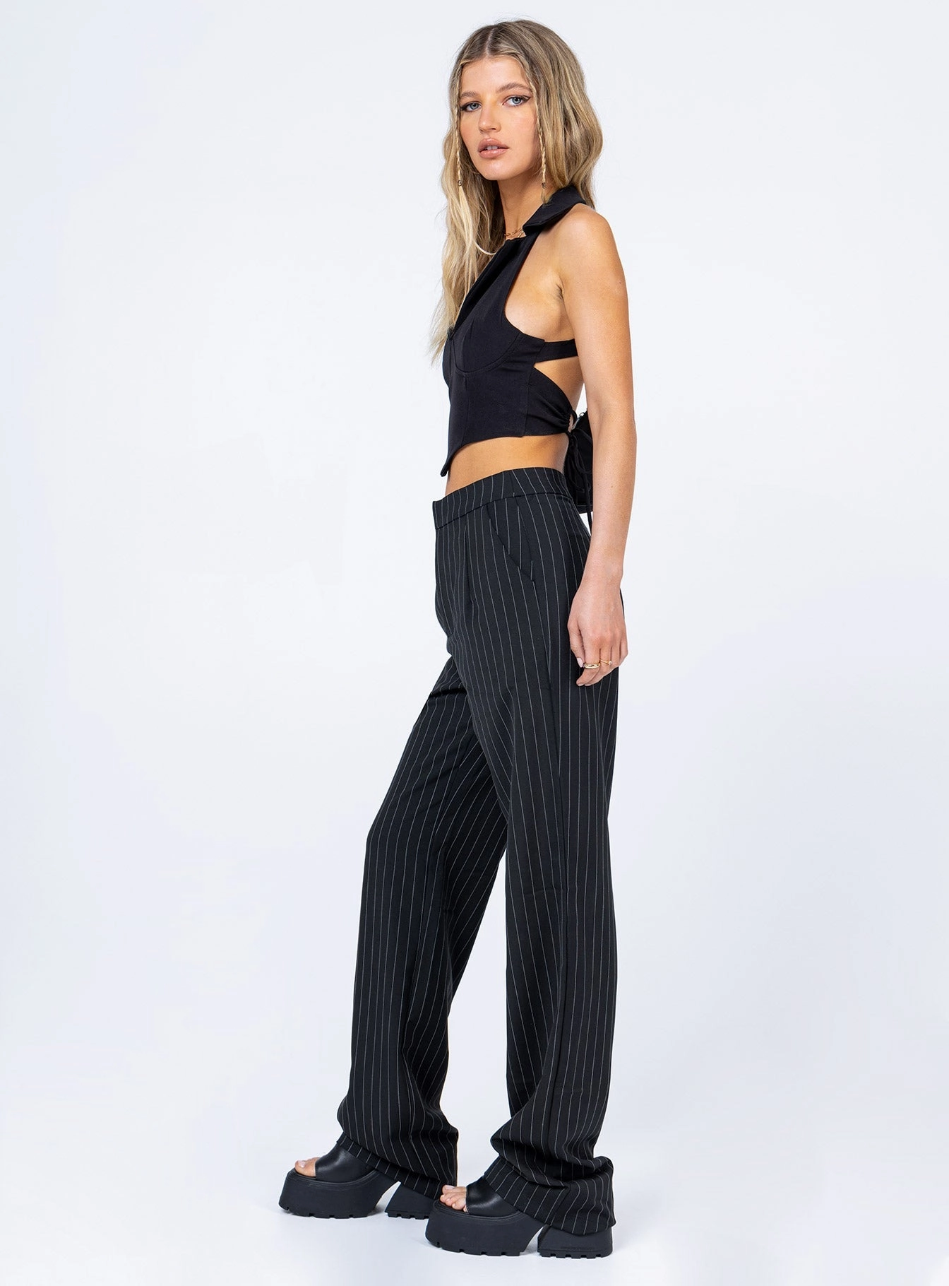 Ramone Pants Black Relaxed Comfort Fit Casual Style