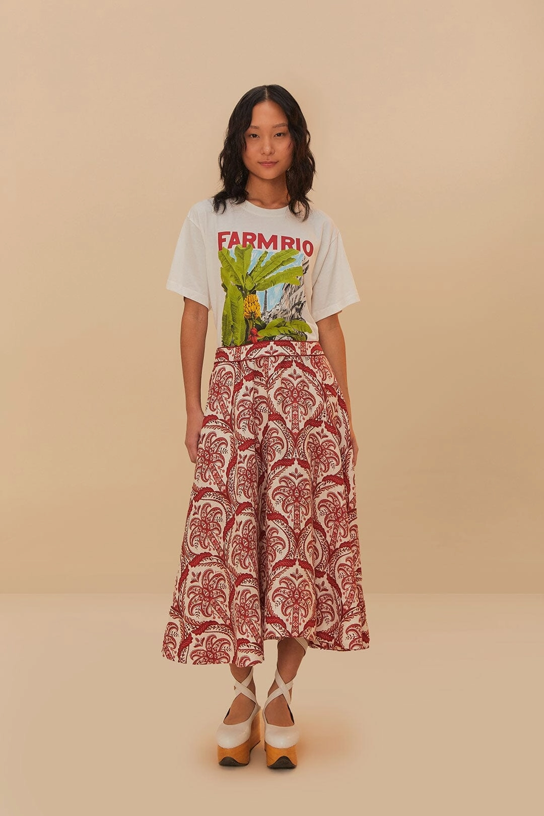 Easy-to-Style Top Casual Mode Off-White From Brasil To The World Relaxed T-Shirt