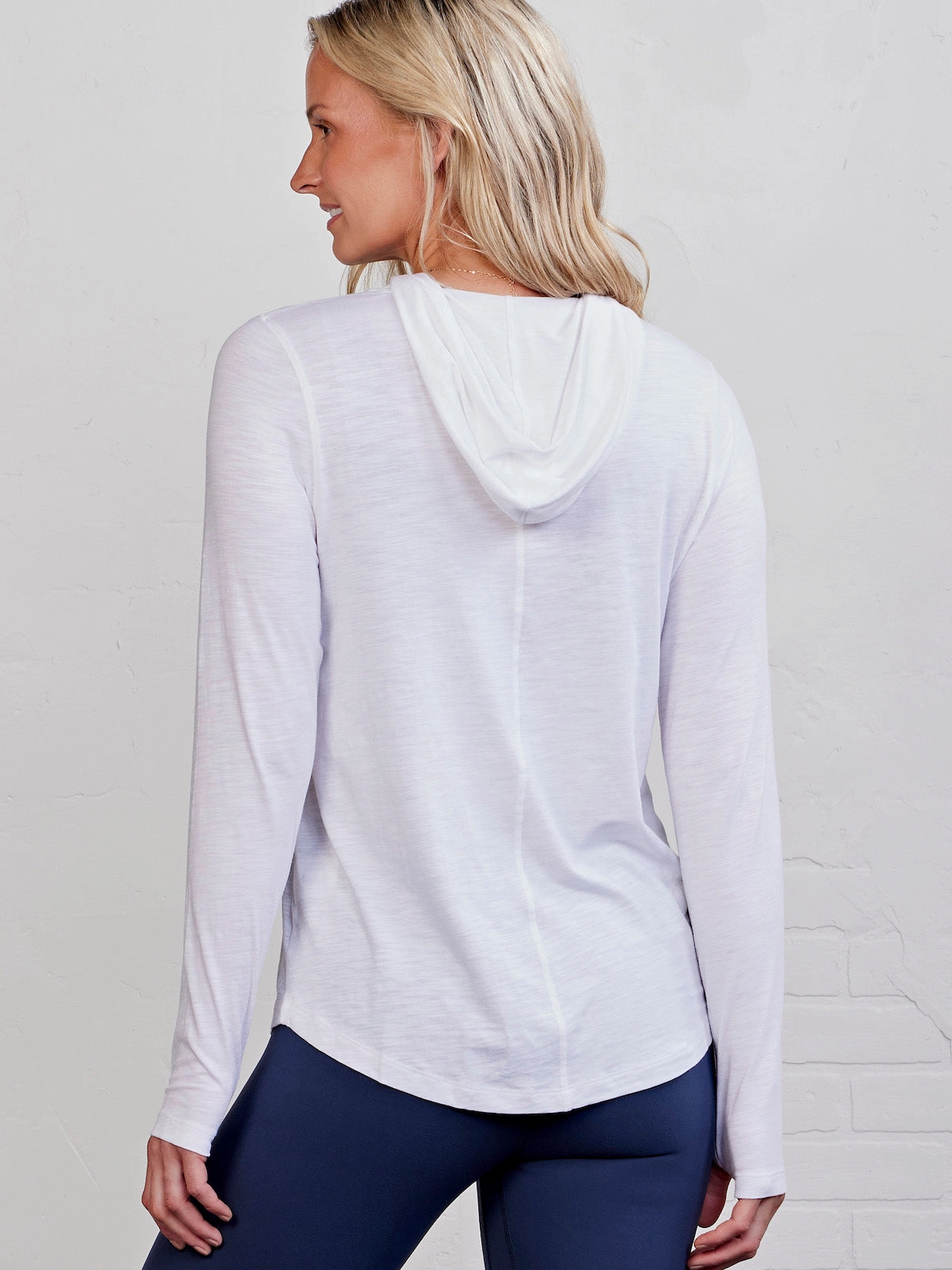 Layered Panel Construction Summer Dress Recess Lightweight Hoodie