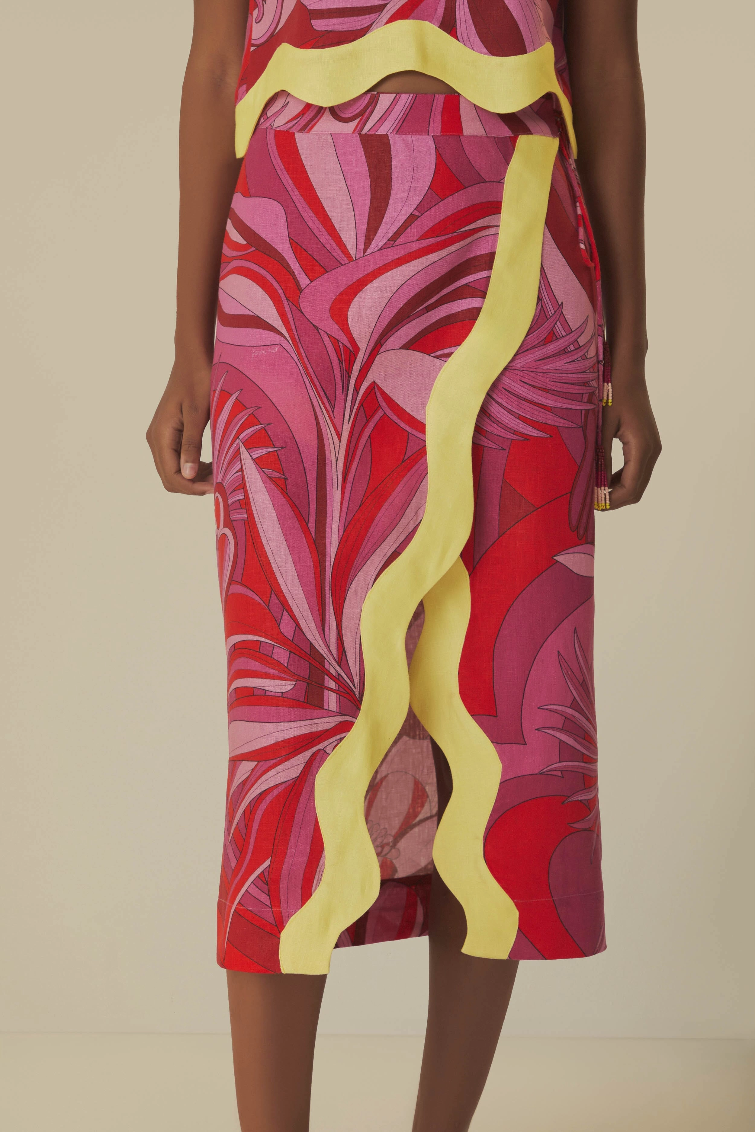 Easy Layers Red Endless Summer Wrap Skirt