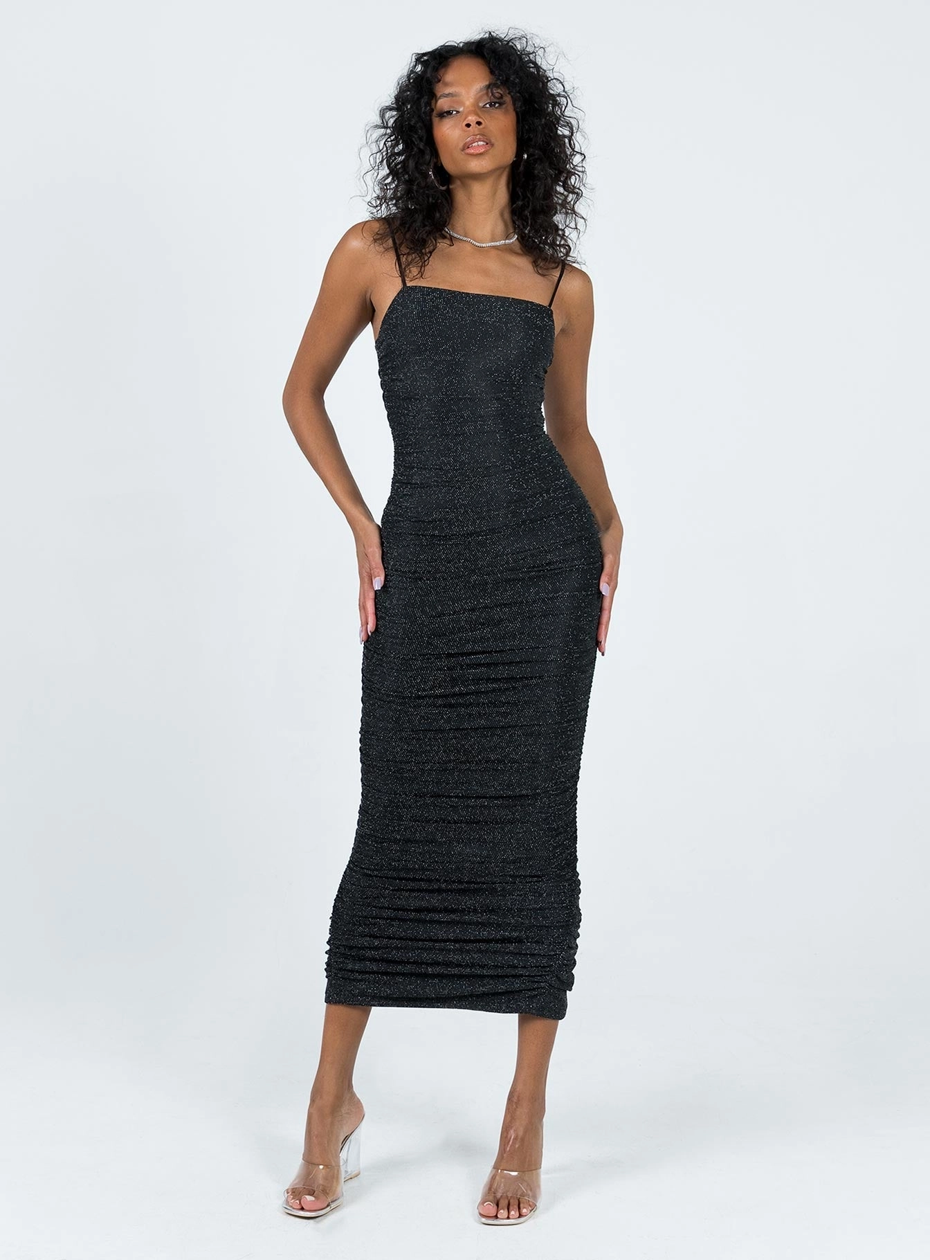 Reeva Maxi Dress Black Polished and Elegant