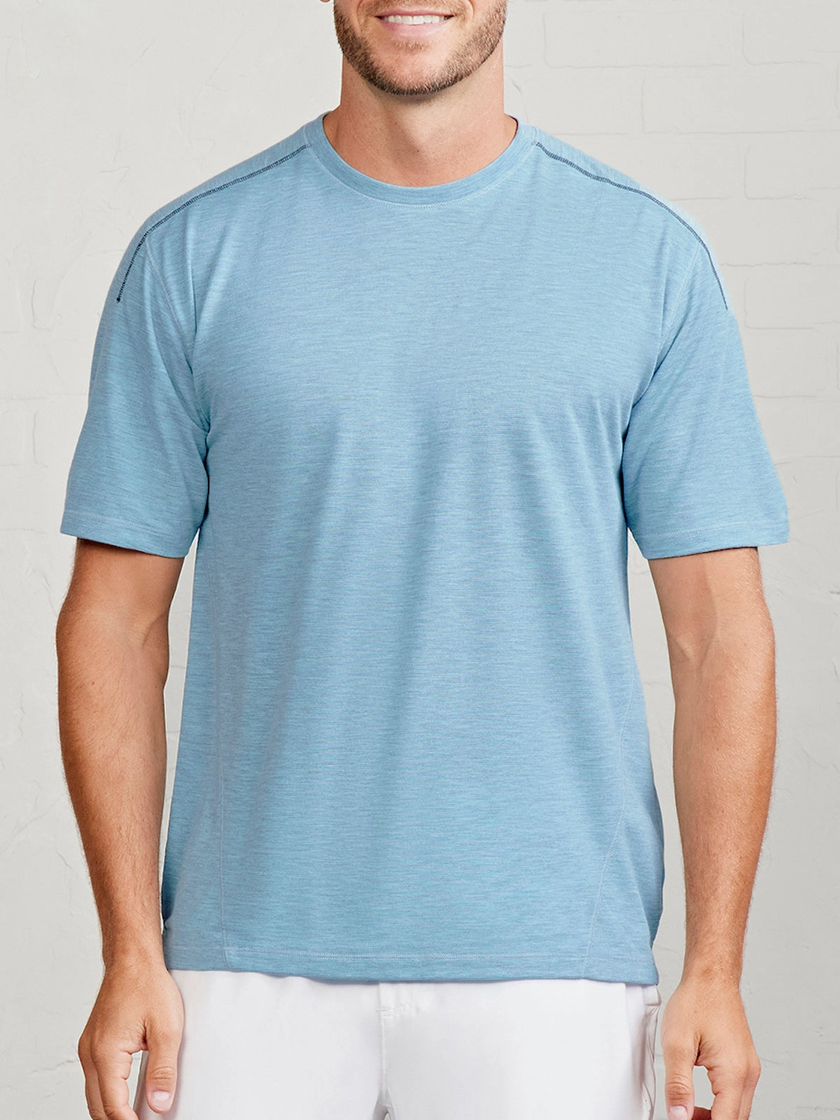 Layered Shoulder Design MicroAir Performance Mesh T-Shirt