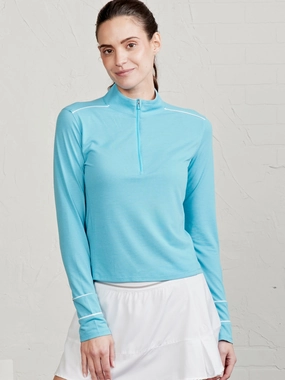 Tagless Comfort Collar Lightweight MicroAir Performance Mesh Quarter Zip