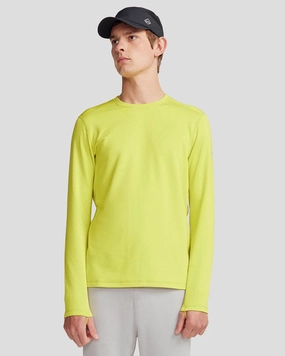 Chilly Weather Wear Functional Design Men's Seeker Fleece Long Sleeve Top - Bright Moss