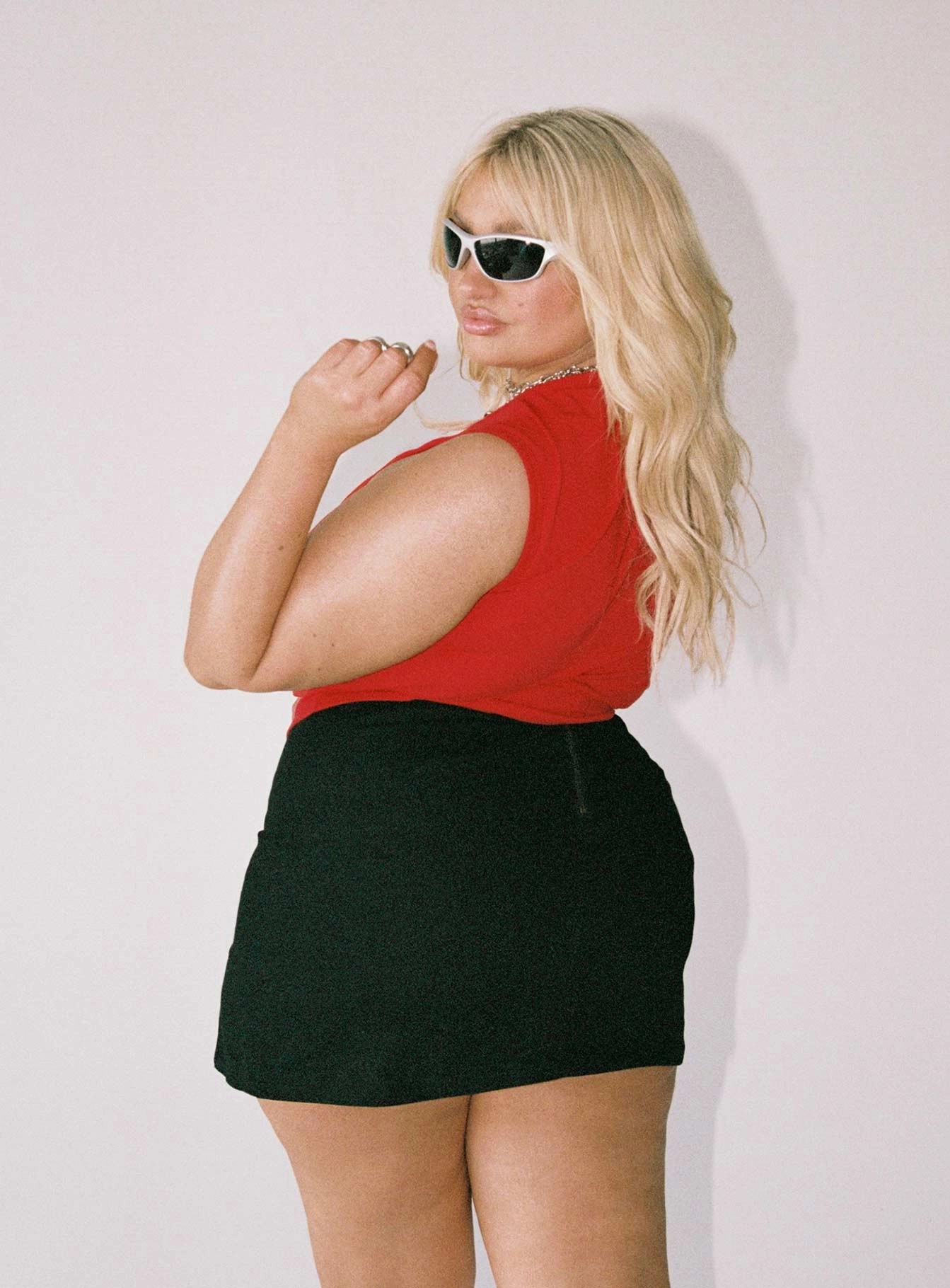Madison Mini Skirt Black Curve Comfy Style