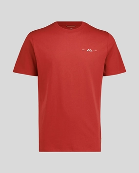 Comfortable apparel Men's Mountain Rays Organic Cotton T-shirt - Spicy Chilli Pepper