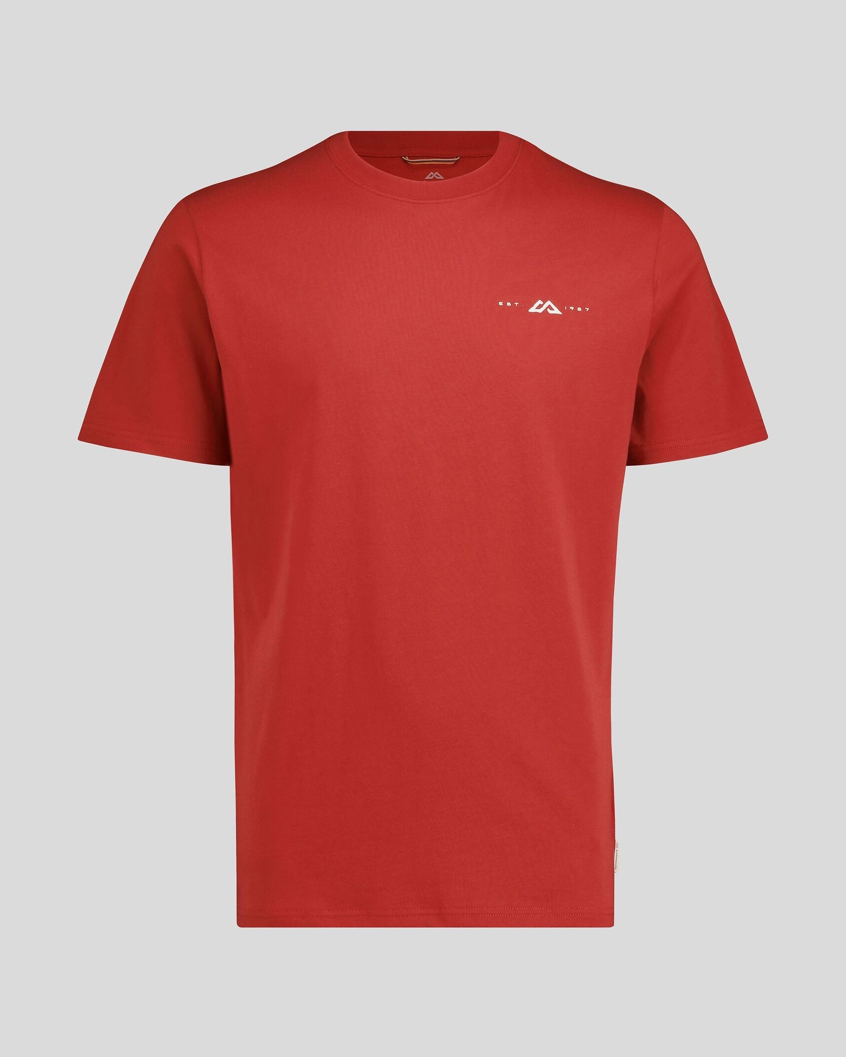 Men's Mountain Rays Organic Cotton T-shirt - Spicy Chilli Pepper Linen blend