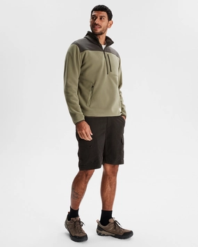 Casual Vibes Cozy Vibe Retro Ridge 200 Men's PrimaLoft Pullover - Dark Moss/Beech