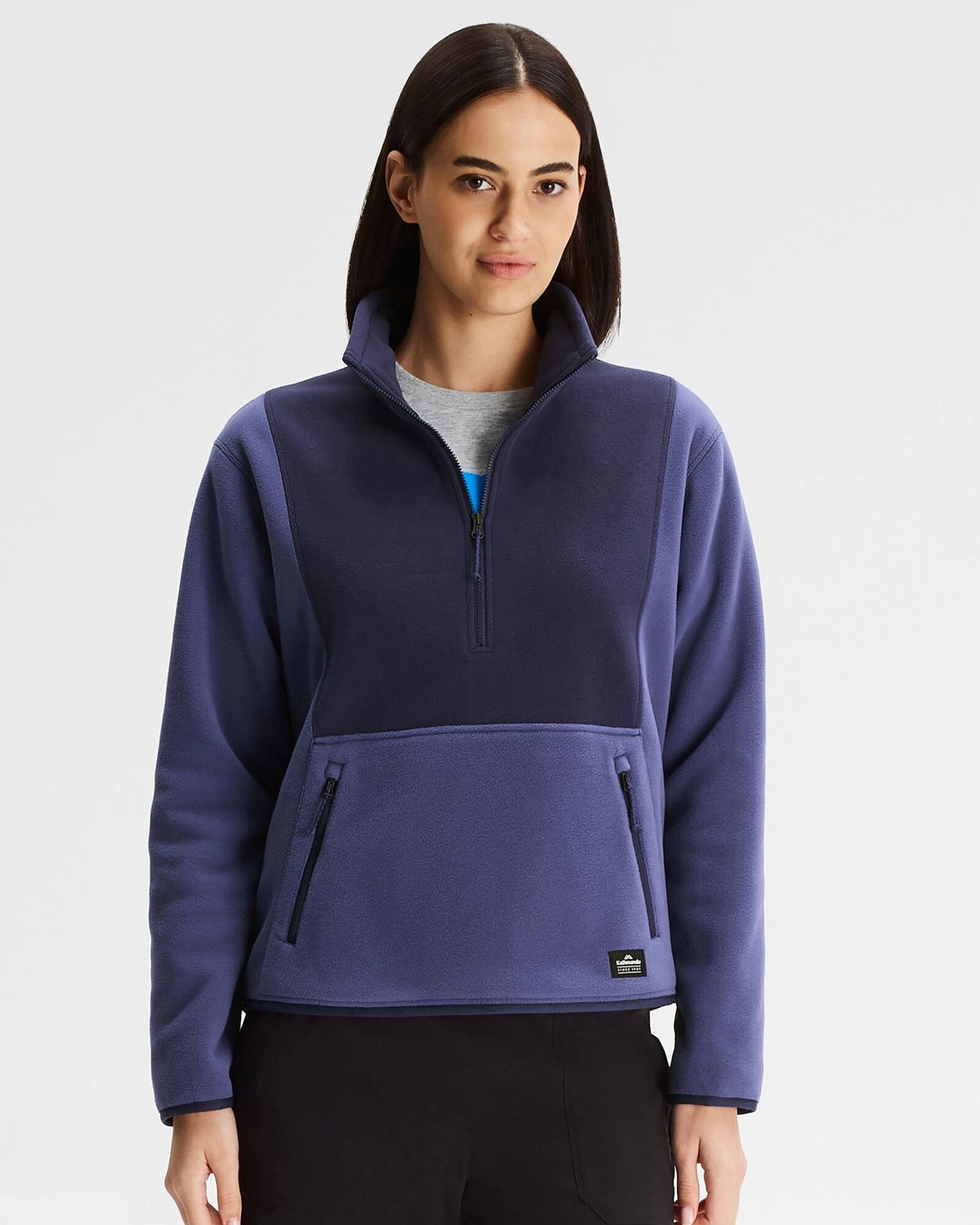 Chill Design Breathable Mesh Panels Retro Ridge 200 Women's PrimaLoft Pullover - Dark Horizon/Horizon Line