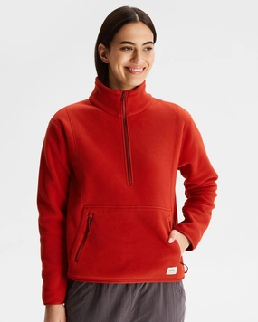 Retro Ridge 200 Women's PrimaLoft Pullover - Spicy Chilli Pepper Layered Style Cozy Fleece