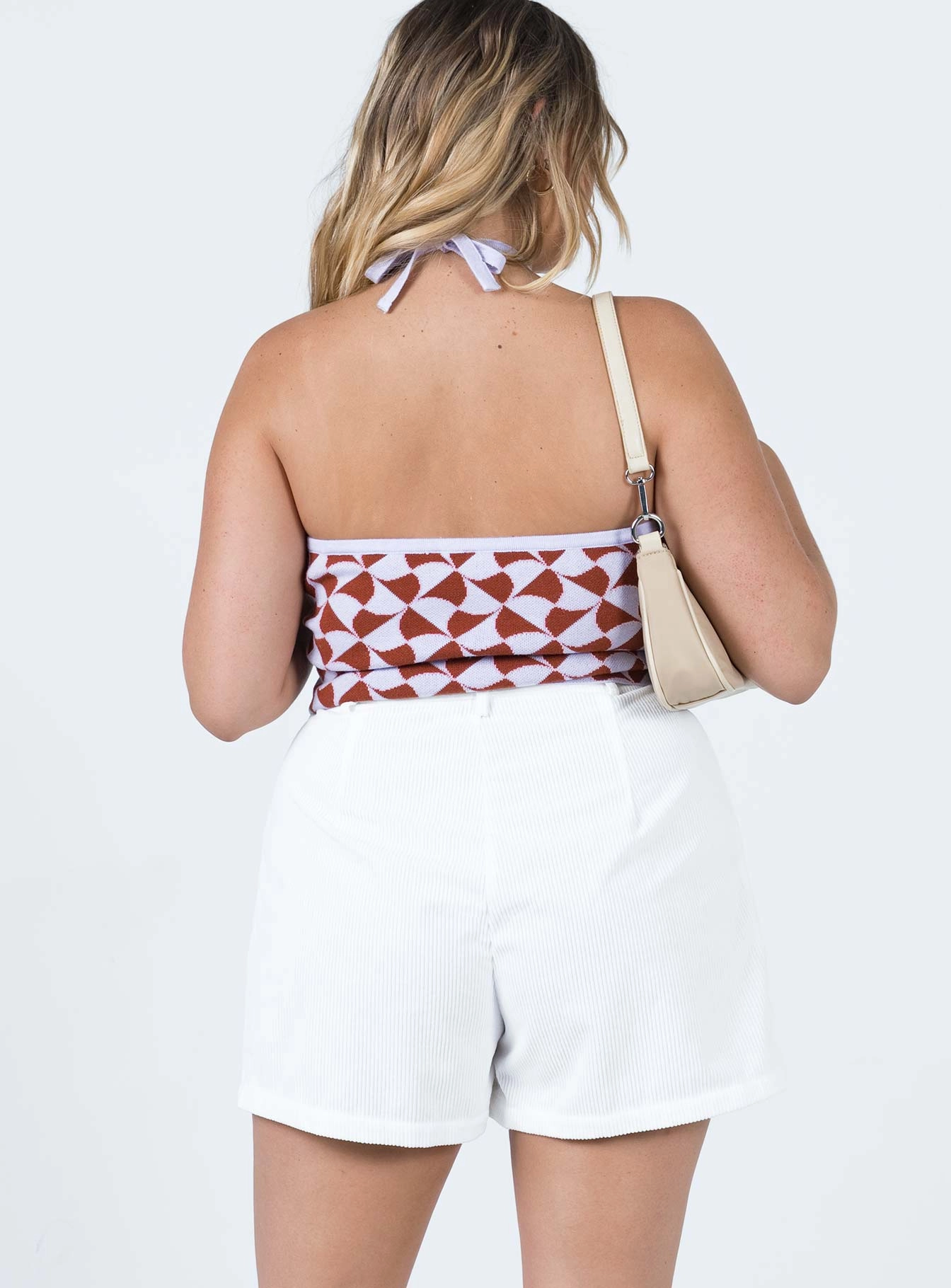 Rhanni Shorts White Friction Reducing Lining Classic Vibe