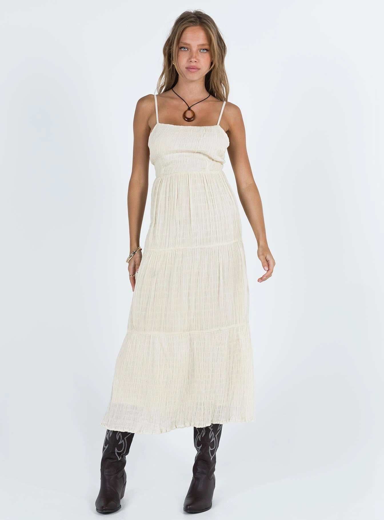 Comfort and style Ricci Maxi Dress Ivory