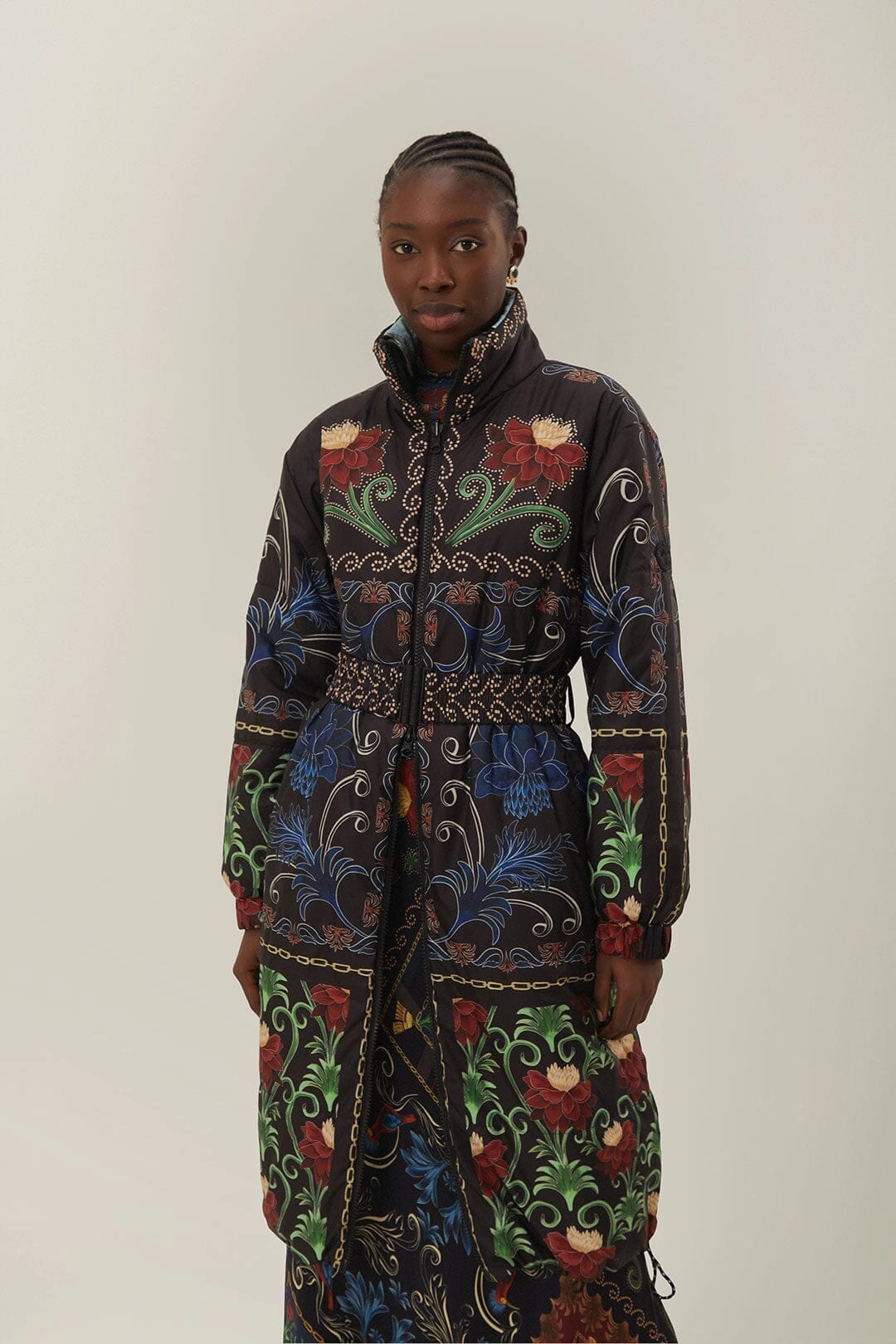 On The Go Layer Climate Adaptive Design Reversible Flowing Beauty Puffer Jacket