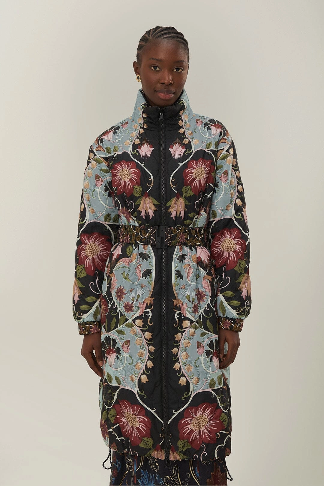 Reversible Flowing Beauty Puffer Jacket Clean Fit