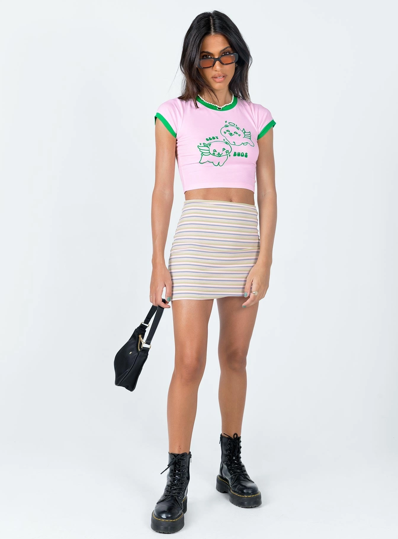 Rona Mini Skirt Beige Style Innovation